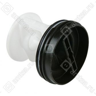 Фильтр (крышка, заглушка) насоса (черный) стиральной машины Bosch, Siemens 